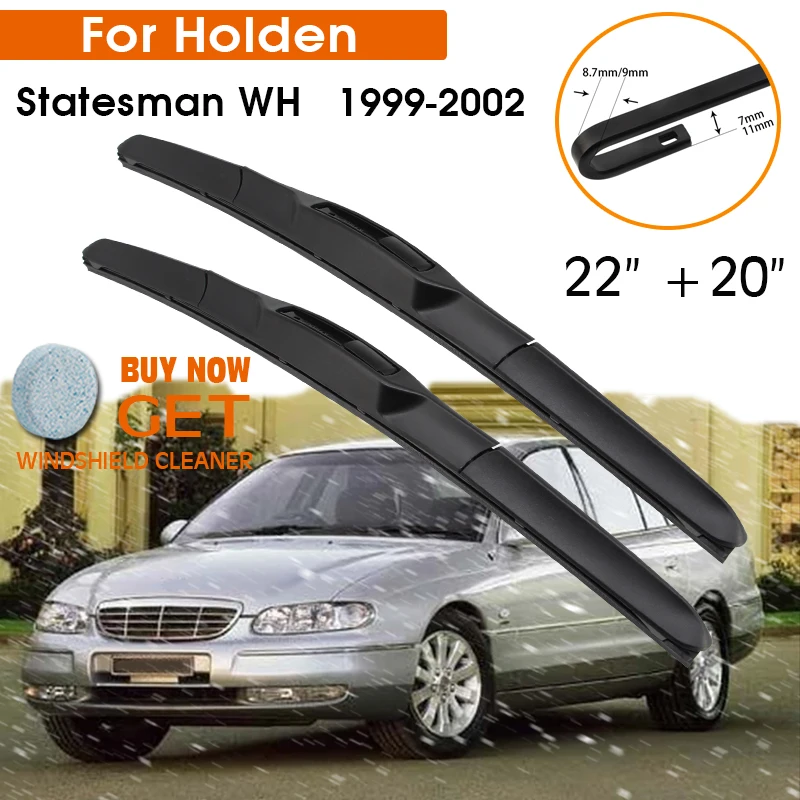 Car Wiper Blade For Holden Statesman WH 1999-2002 Windshield Rubber Silicon Refill Front Window Wiper 22"+20" LHDRHD Accessories 
Car Wiper Blade For Holden Statesman WH 1999-2002 Windshield Rubber Silicon Refill Front Window Wiper 22"+20" LHDRHD Accessories
