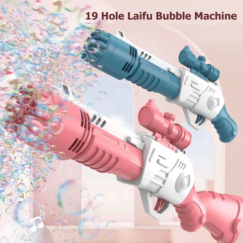 19 Holes Bubble Gun Toys Handheld Durable Bubble Spray Game Toy with Lights Parent-Child Interaction Bubble Toys
19 Holes Bubble Gun Toys Handheld Durable Bubble Spray Game Toy with Lights Parent-Child Interaction Bubble Toys