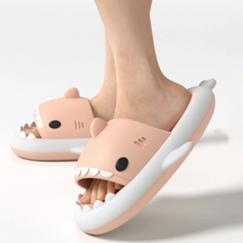 Fashion Slippers Shark Slides Thick Sole Sandals Women Summer Men Flip Flops Platform Bathroom Cloud Shoes Non-Slip Flip Flops
Fashion Slippers Shark Slides Thick Sole Sandals Women Summer Men Flip Flops Platform Bathroom Cloud Shoes Non-Slip Flip Flops