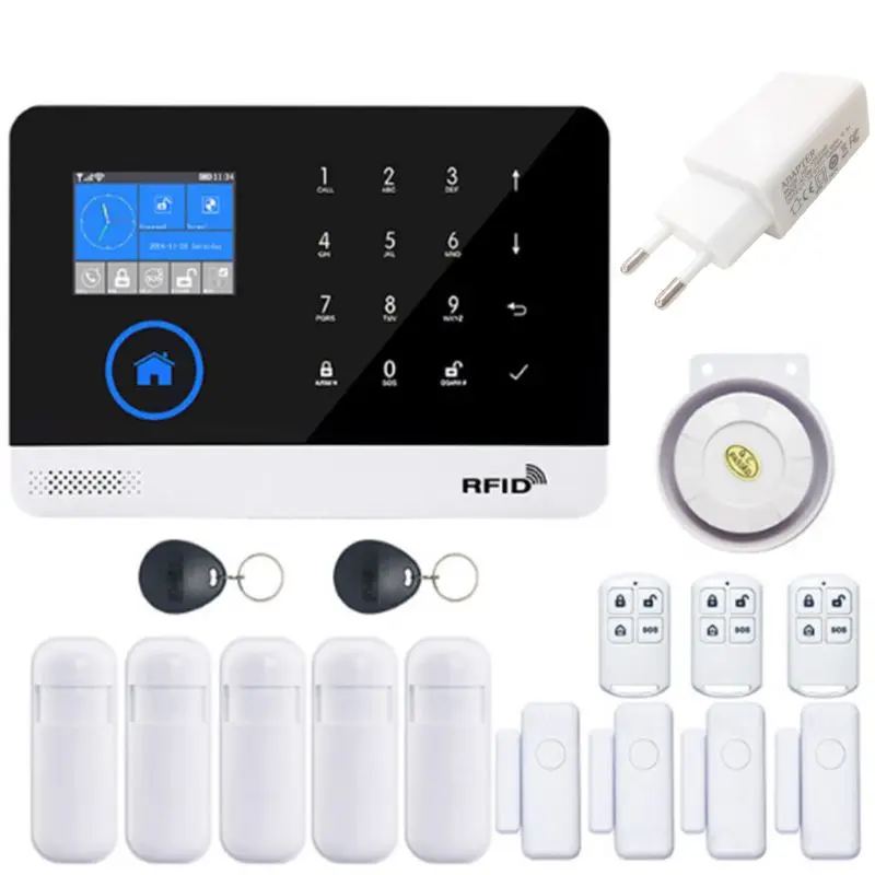 WIFI GSM GPRS Home Security Burglar for Smart Alarm System Kit 2.4 inch for Touch Screen Tuya APP Remote Control RFID Ar
WIFI GSM GPRS Home Security Burglar for Smart Alarm System Kit 2.4 inch for Touch Screen Tuya APP Remote Control RFID Ar