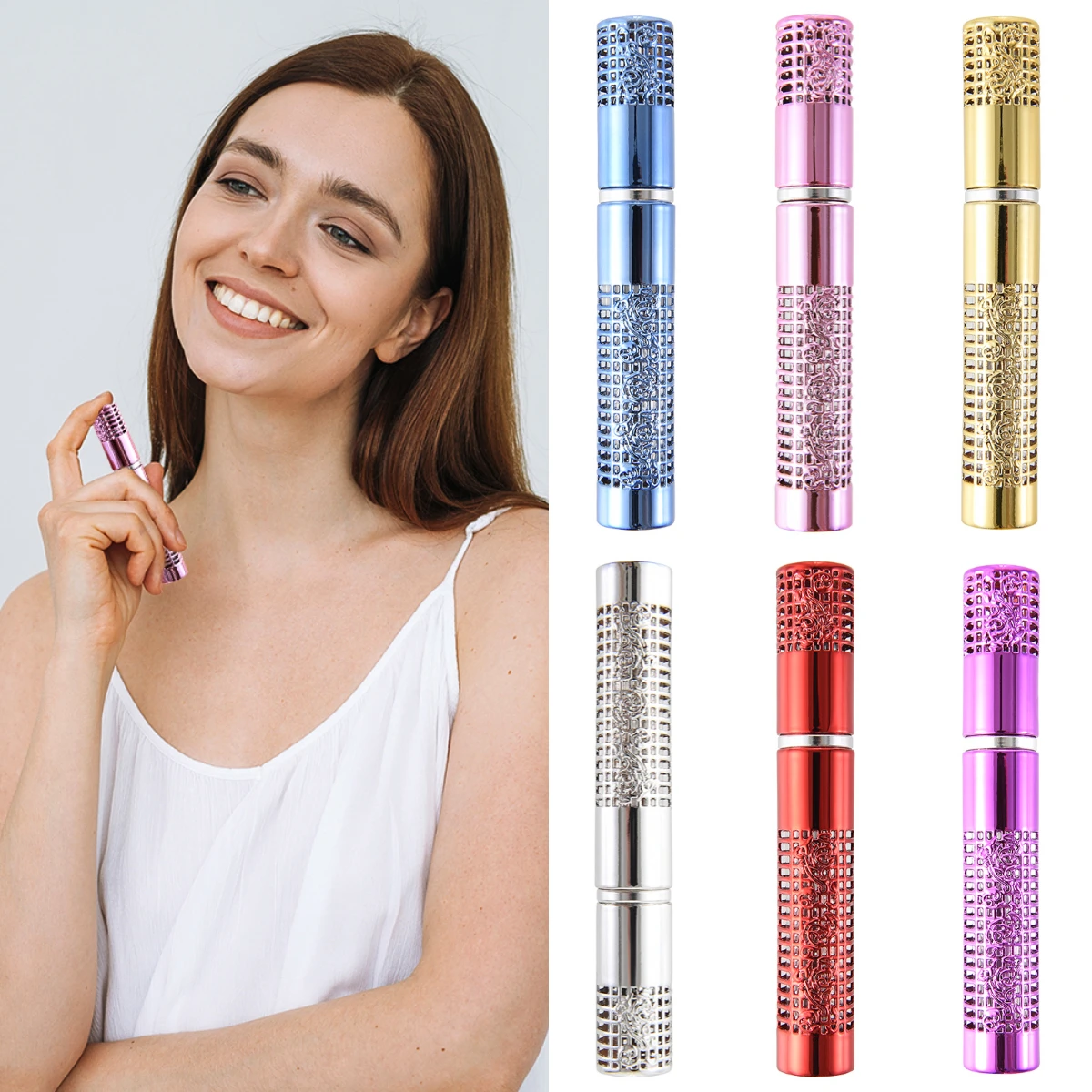 5ml Mini Perfume Spray Bottle Aluminum Atomizer Cosmetic Container Portable Refillable Bottle Travel Empty Sample Bottle
5ml Mini Perfume Spray Bottle Aluminum Atomizer Cosmetic Container Portable Refillable Bottle Travel Empty Sample Bottle