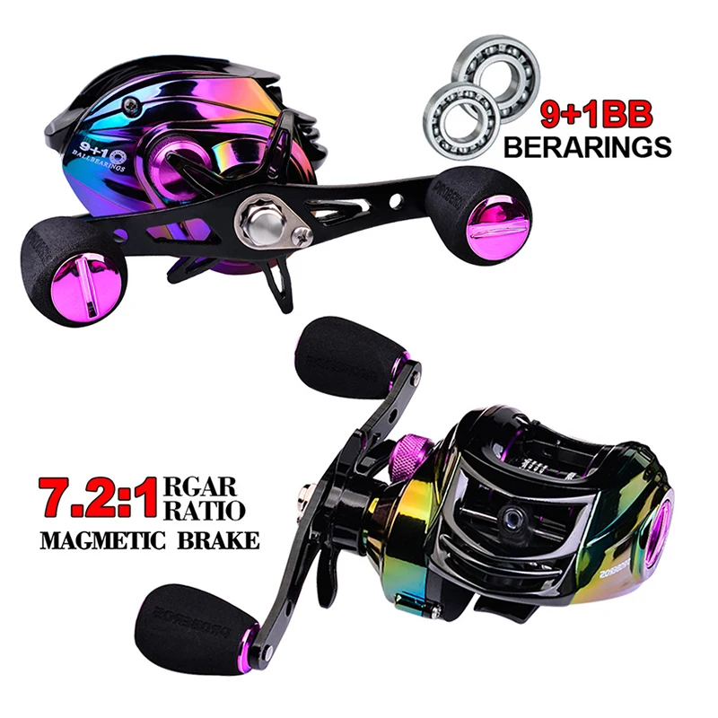Fishing Reel Metal Colorful Water Drop Fishing Reel 9+1BB Lightweight 213G Max Drag 10Kg Electroplating for Fishing
Fishing Reel Metal Colorful Water Drop Fishing Reel 9+1BB Lightweight 213G Max Drag 10Kg Electroplating for Fishing
