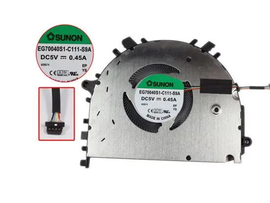 EG70040S1-C111-S9A C110 NS85C32 19D04 DC 5V 4-проводной охлаждающий вентилятор для ноутбука
EG70040S1-C111-S9A C110 NS85C32 19D04 DC 5V 4-проводной охлаждающий вентилятор для ноутбука