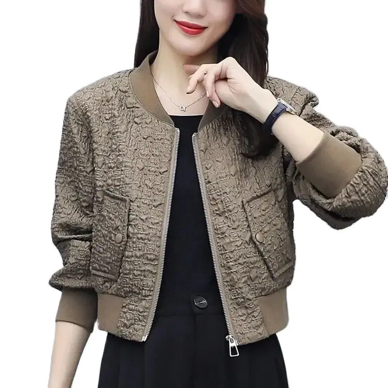Spring Autumn Women Jacket Short Coat Fashion Street Syle BF Jacket 2022 New Casual Basic Zipper Coat Female Baseball Uniform
Spring Autumn Women Jacket Short Coat Fashion Street Syle BF Jacket 2022 New Casual Basic Zipper Coat Female Baseball Uniform