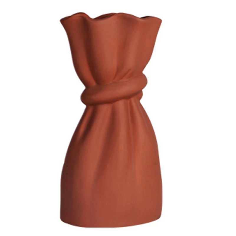 Modern Simple Cloth Bag Ceramic Vase Dried Flower Art Decoration Handicraft Restaurant Home Light Luxury Decoration
Modern Simple Cloth Bag Ceramic Vase Dried Flower Art Decoration Handicraft Restaurant Home Light Luxury Decoration