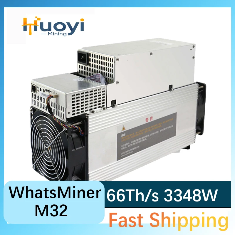 Whatsminer M32 66Th/s 0.054J/Gh 3348 Вт Φ с блоком питания Asic Miner лучше чем Antminer S17Pro T17 - купить по
