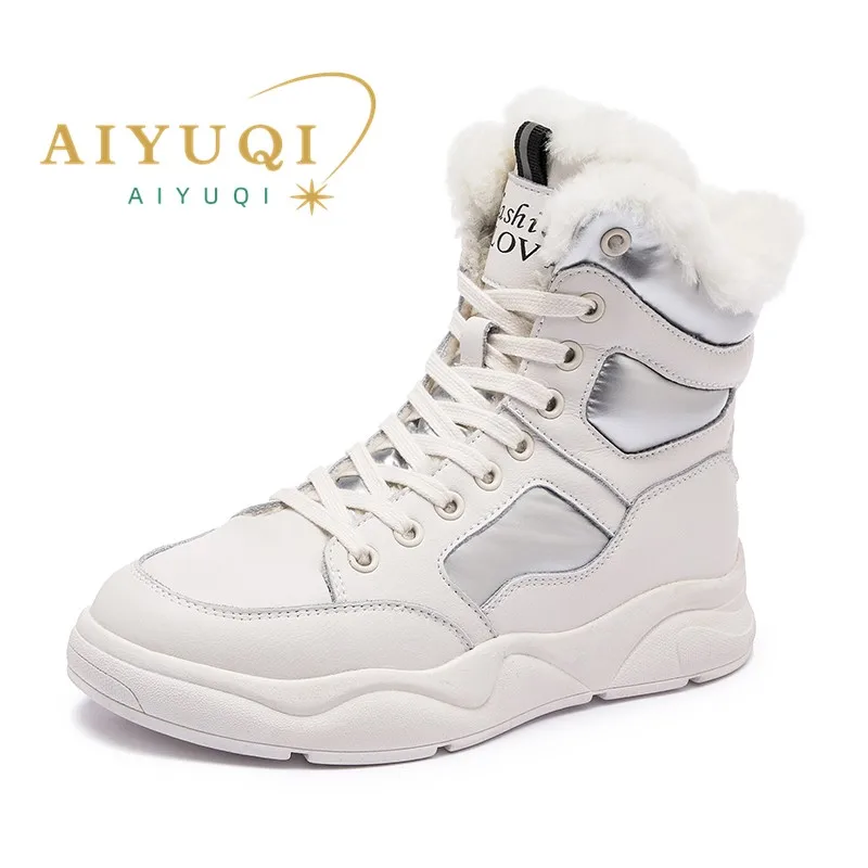 AIYUQI Genuine Leather Snow Boots Women 2023 Winter New Ladies Sports Boots Large Size Waterproof Non-slip Women Sneaker Shoes
AIYUQI Genuine Leather Snow Boots Women 2023 Winter New Ladies Sports Boots Large Size Waterproof Non-slip Women Sneaker Shoes