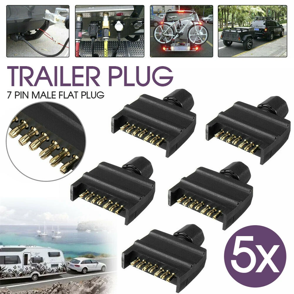 5X 7 Pin AU Flat Plug Male Connector For Caravan Trailer Adapter Boat Quick Fit High Quality Accessories
5X 7 Pin AU Flat Plug Male Connector For Caravan Trailer Adapter Boat Quick Fit High Quality Accessories
