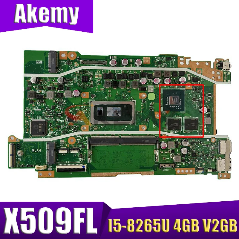 X509FL laptop mainboard W/ I5-8265U 4GB V2GB For ASUS Vivobook X509F X509FB X509FJ X509FL original motherboard mainboard test ok 
X509FL laptop mainboard W/ I5-8265U 4GB V2GB For ASUS Vivobook X509F X509FB X509FJ X509FL original motherboard mainboard test ok