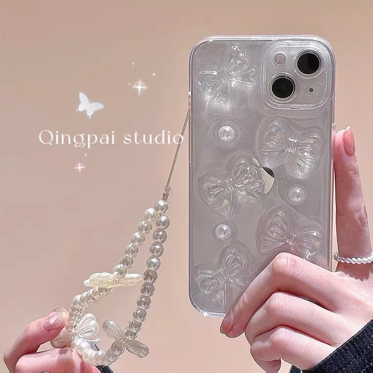 Creative Glittering Pink Bow Pearl Bracelet Cover for IPhone 11 12 13 Pro X XR XS Max Shockproof Phone Case IPhone 13 Case
Creative Glittering Pink Bow Pearl Bracelet Cover for IPhone 11 12 13 Pro X XR XS Max Shockproof Phone Case IPhone 13 Case