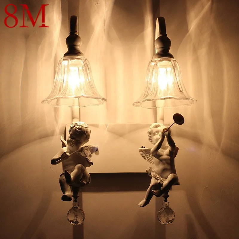 8M Angel Wall Lamps LED Creative Design Vintage Resin Sconce Lights For Home Living Room Bedroom Decor
8M Angel Wall Lamps LED Creative Design Vintage Resin Sconce Lights For Home Living Room Bedroom Decor
