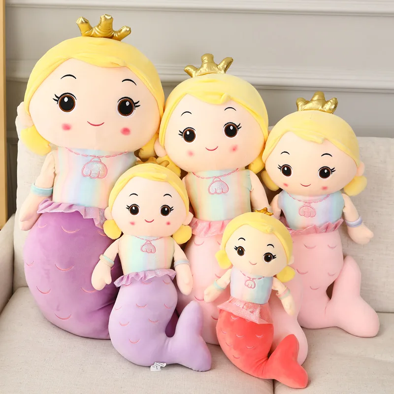30/40/55cm Crown Mermaid Plush Doll Cartoon Princess Plushie Figure Toy Stuffed Animal Sleeping Pillow Gift Kids Girls Birthday 
30/40/55cm Crown Mermaid Plush Doll Cartoon Princess Plushie Figure Toy Stuffed Animal Sleeping Pillow Gift Kids Girls Birthday