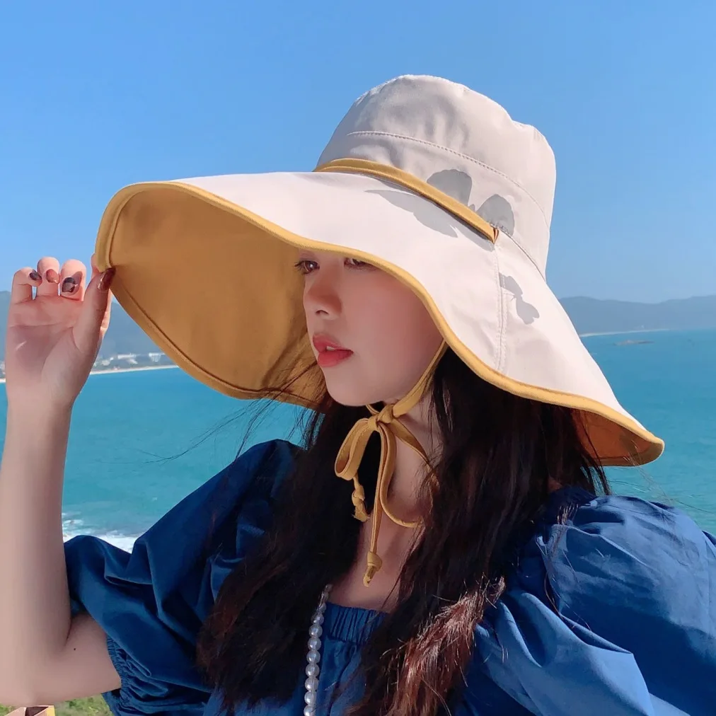Sunscreen And UV Protection Sun Hat Women'S Double-sided Foldable Sunshade Korean Version Fashion Butterfly Big Edge Beach Hat
Sunscreen And UV Protection Sun Hat Women'S Double-sided Foldable Sunshade Korean Version Fashion Butterfly Big Edge Beach Hat