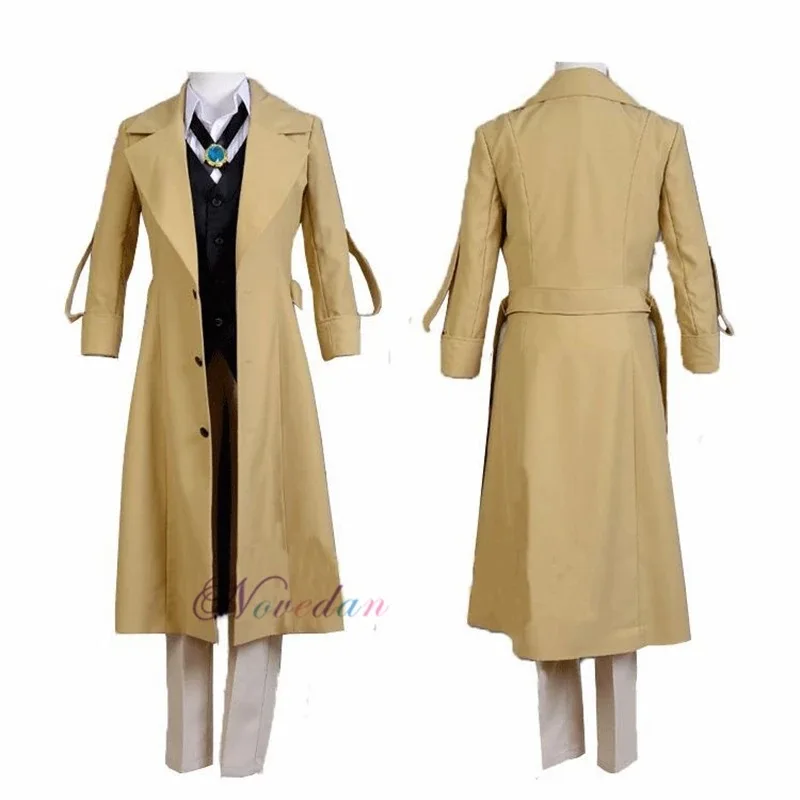 Man & woman Cosplay Bungo Stray Dogs Dazai Osamu Cosplay Costume Long Jacket Coat Halloween Christmas Costume
Man & woman Cosplay Bungo Stray Dogs Dazai Osamu Cosplay Costume Long Jacket Coat Halloween Christmas Costume