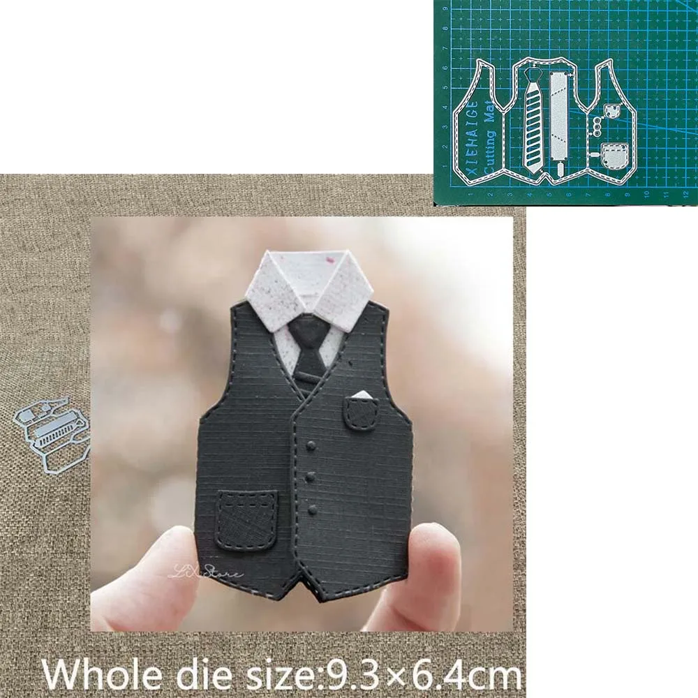 New Design Craft Metal stencils Cutting Dies Shirt vest tie cloth decoration scrapbook die cuts Album Blade Punch Craft Embossin 
New Design Craft Metal stencils Cutting Dies Shirt vest tie cloth decoration scrapbook die cuts Album Blade Punch Craft Embossin
