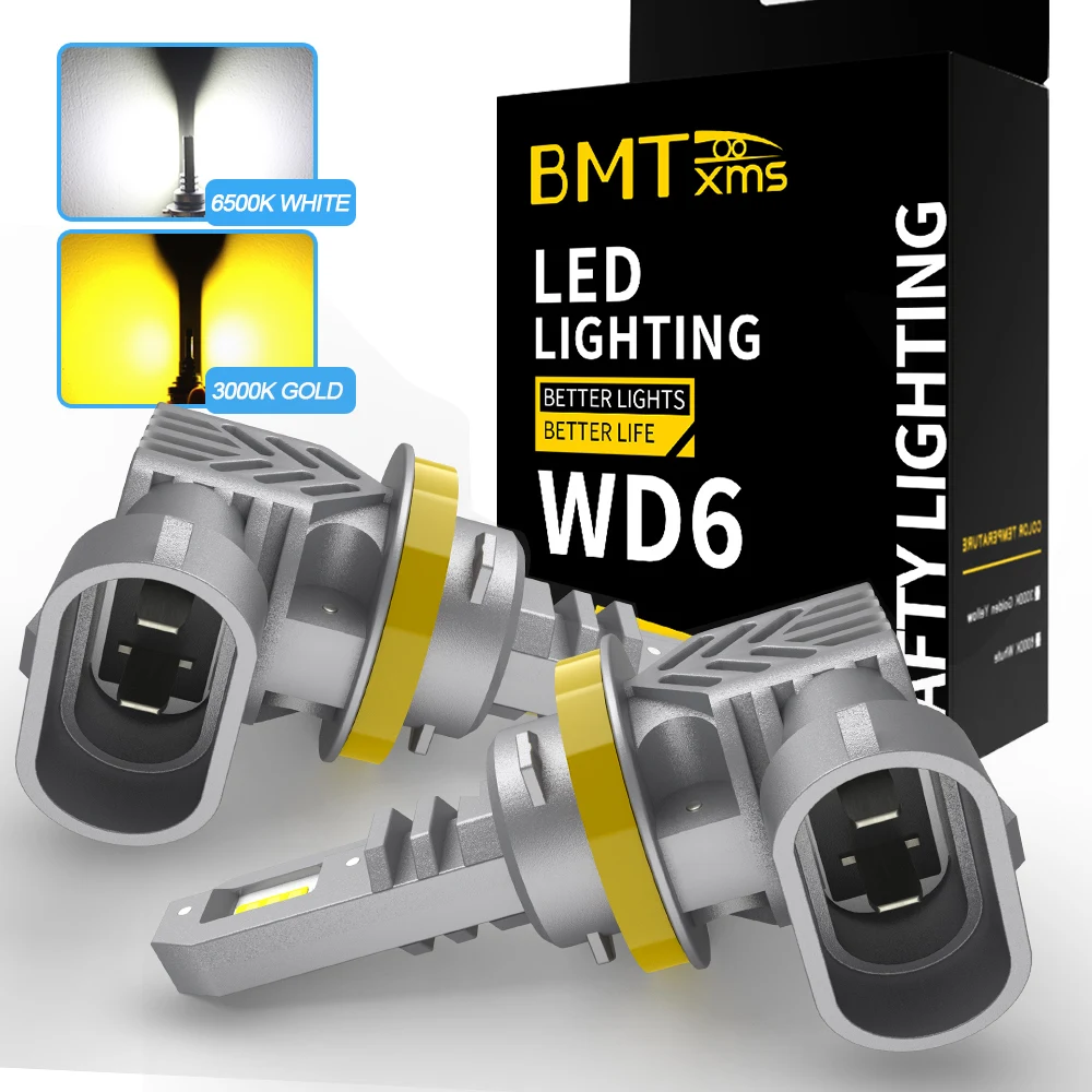 

BMTxms 2x H8 LED H11 H9 H16JP H10 Fog Light No Error HB3 HB4 9005 9006 Canbus Led Bulb Car DRL Daytime Running Lamp White 6500K