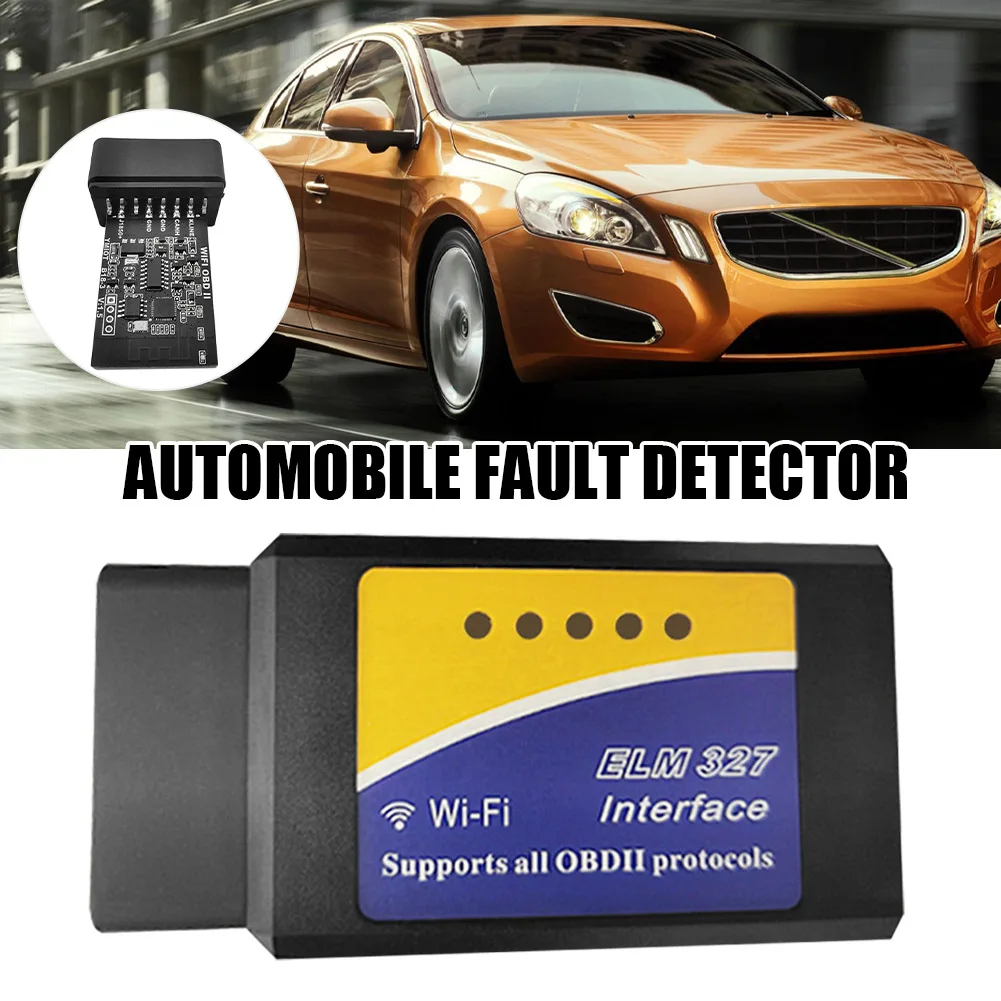 Беспроводной Wi-Fi адаптер сканера OBD2 автомобильный диагностический считыватель кодов инструмент сканирования для iOS Android Windows для автомобил... 
Беспроводной Wi-Fi адаптер сканера OBD2 автомобильный диагностический считыватель кодов инструмент сканирования для iOS Android Windows для автомобил...