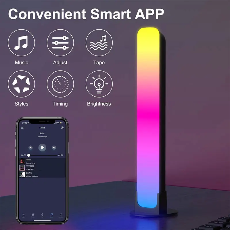 Светодиодсветильник панель со звукоснимателем, симфоническая лампа RGB с управлением звуком, управление через приложение, музыкальный ритм,...
Светодиодсветильник панель со звукоснимателем, симфоническая лампа RGB с управлением звуком, управление через приложение, музыкальный ритм,...