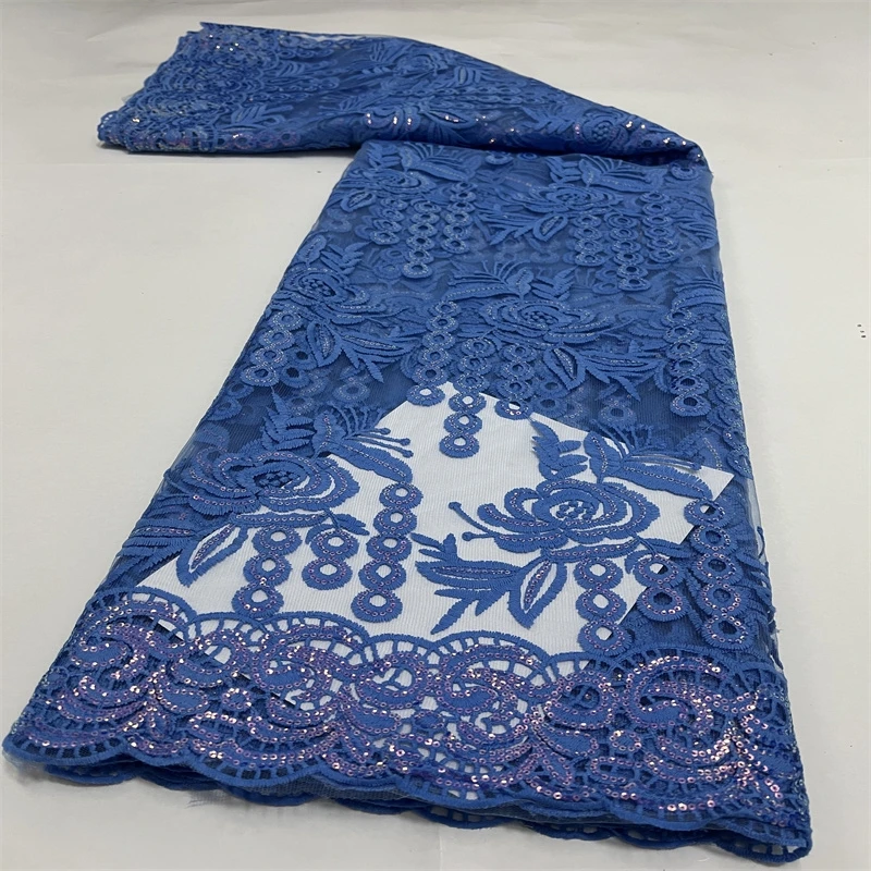 Nigerian Fashion Blue Lace Tulle Bride Lace Bridal Wedding Dress 2022 Latest African 3D Embroidered High Quality 5 Yards Fabric
Nigerian Fashion Blue Lace Tulle Bride Lace Bridal Wedding Dress 2022 Latest African 3D Embroidered High Quality 5 Yards Fabric