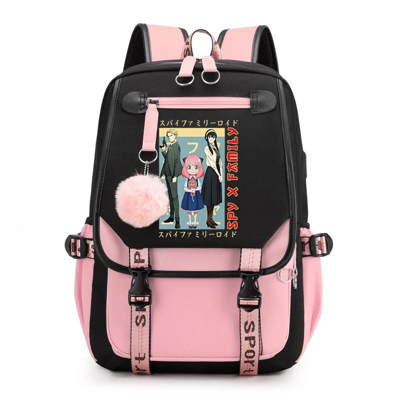 Spy x Family Cartoon Girl Fashion Anya Forger Bag Women Kawaii comics College Student Backpack Cute School Bag Female Backpack
Spy x Family Cartoon Girl Fashion Anya Forger Bag Women Kawaii comics College Student Backpack Cute School Bag Female Backpack