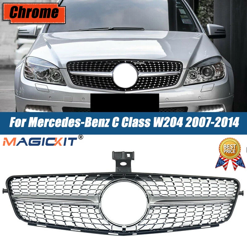 MagicKit Front Diamond Grille For Mercedes-benz C Class W204 S204 Saloon & Estate 2007-2014 For C204 Coupe 2011-2015 Car Grill
MagicKit Front Diamond Grille For Mercedes-benz C Class W204 S204 Saloon & Estate 2007-2014 For C204 Coupe 2011-2015 Car Grill