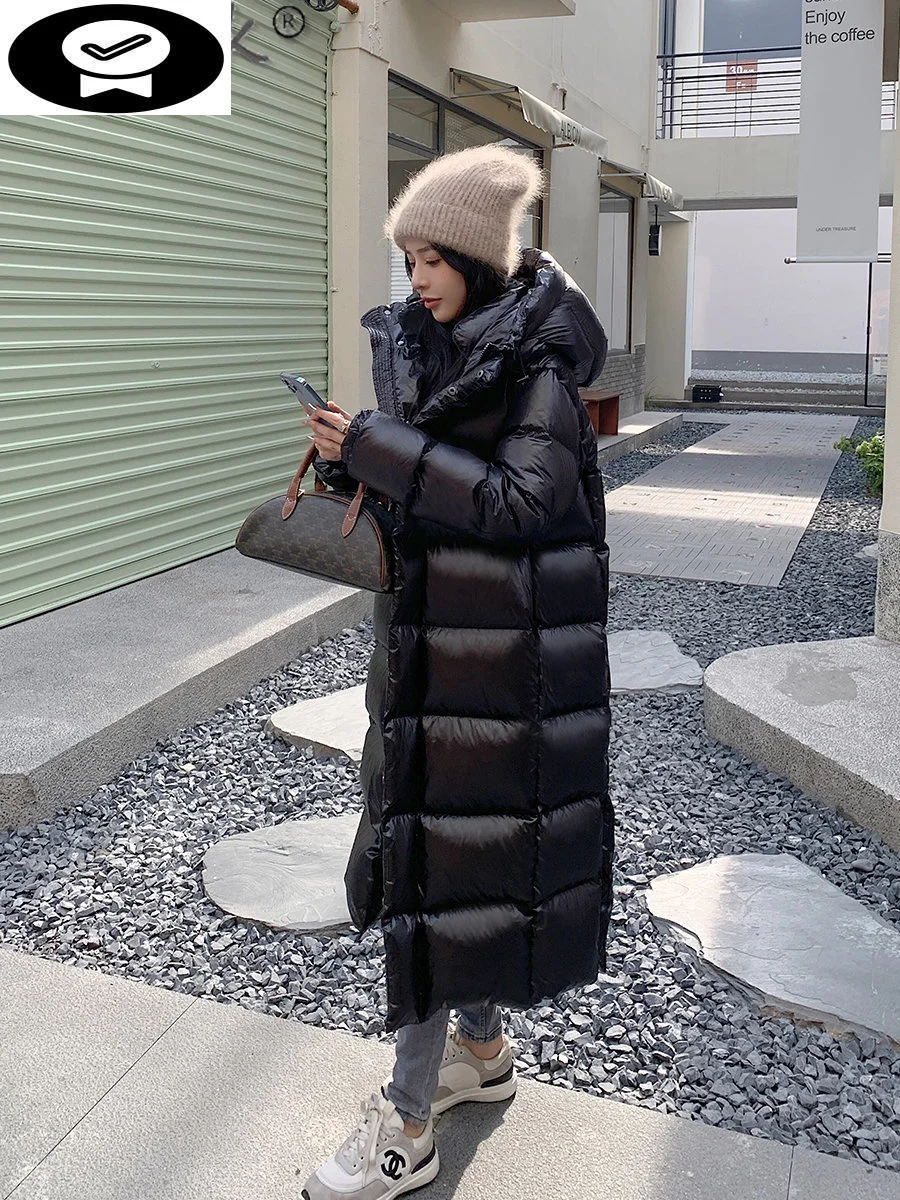Down 2023 Winter X-Long Jacket Women's Thickened Korean White Duck Down Coat Ladies Bright Warm Puffy Jackets Overcoat FC
Down 2023 Winter X-Long Jacket Women's Thickened Korean White Duck Down Coat Ladies Bright Warm Puffy Jackets Overcoat FC