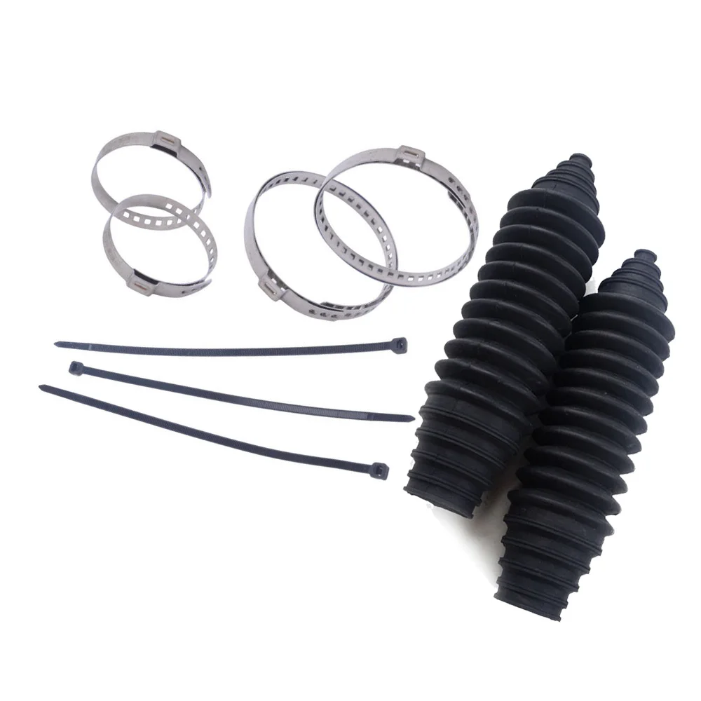 2 Pcs Set Universal Silicone Rack Pinion Steering Gaiter Pinion Boots+Cable Ties+Clamp Kit Silicone Gear Leggings Kits
2 Pcs Set Universal Silicone Rack Pinion Steering Gaiter Pinion Boots+Cable Ties+Clamp Kit Silicone Gear Leggings Kits