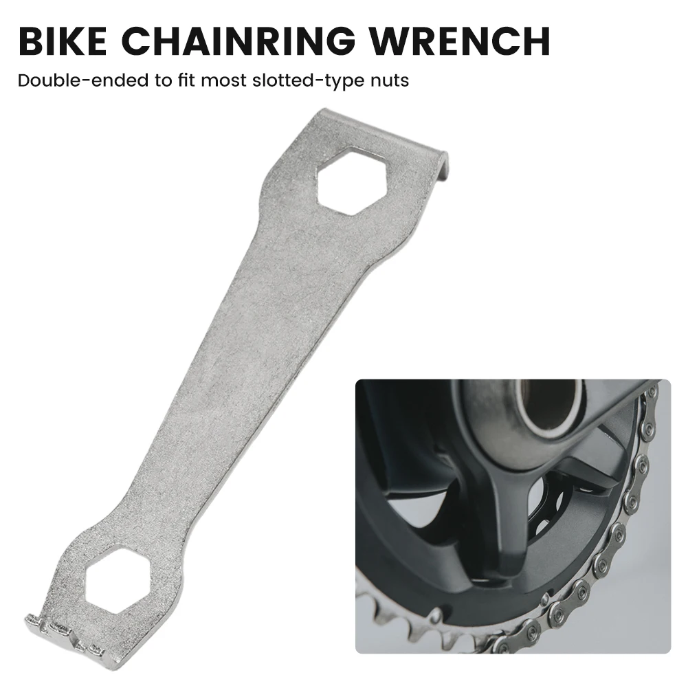 1pc Bike Chainring Wrench Chainring Bolt Tool Secure The Back Of The Chain Ring Nut Double-ended 9/10mm Bike Accessories
1pc Bike Chainring Wrench Chainring Bolt Tool Secure The Back Of The Chain Ring Nut Double-ended 9/10mm Bike Accessories