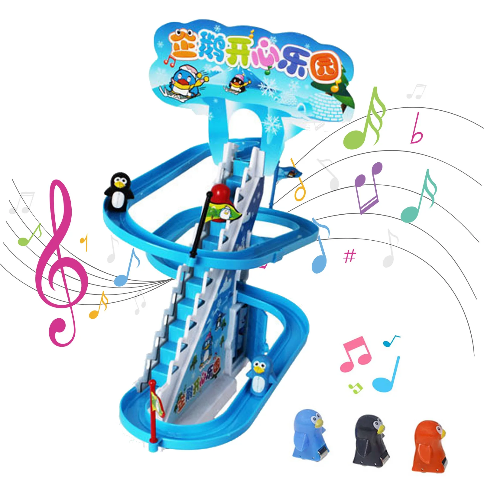 Railcar Toy Dolls Educational Children's Toys With Flashing LED Lights Electric Penguin Stairs Climbing Toys Functional For Kid
Railcar Toy Dolls Educational Children's Toys With Flashing LED Lights Electric Penguin Stairs Climbing Toys Functional For Kid