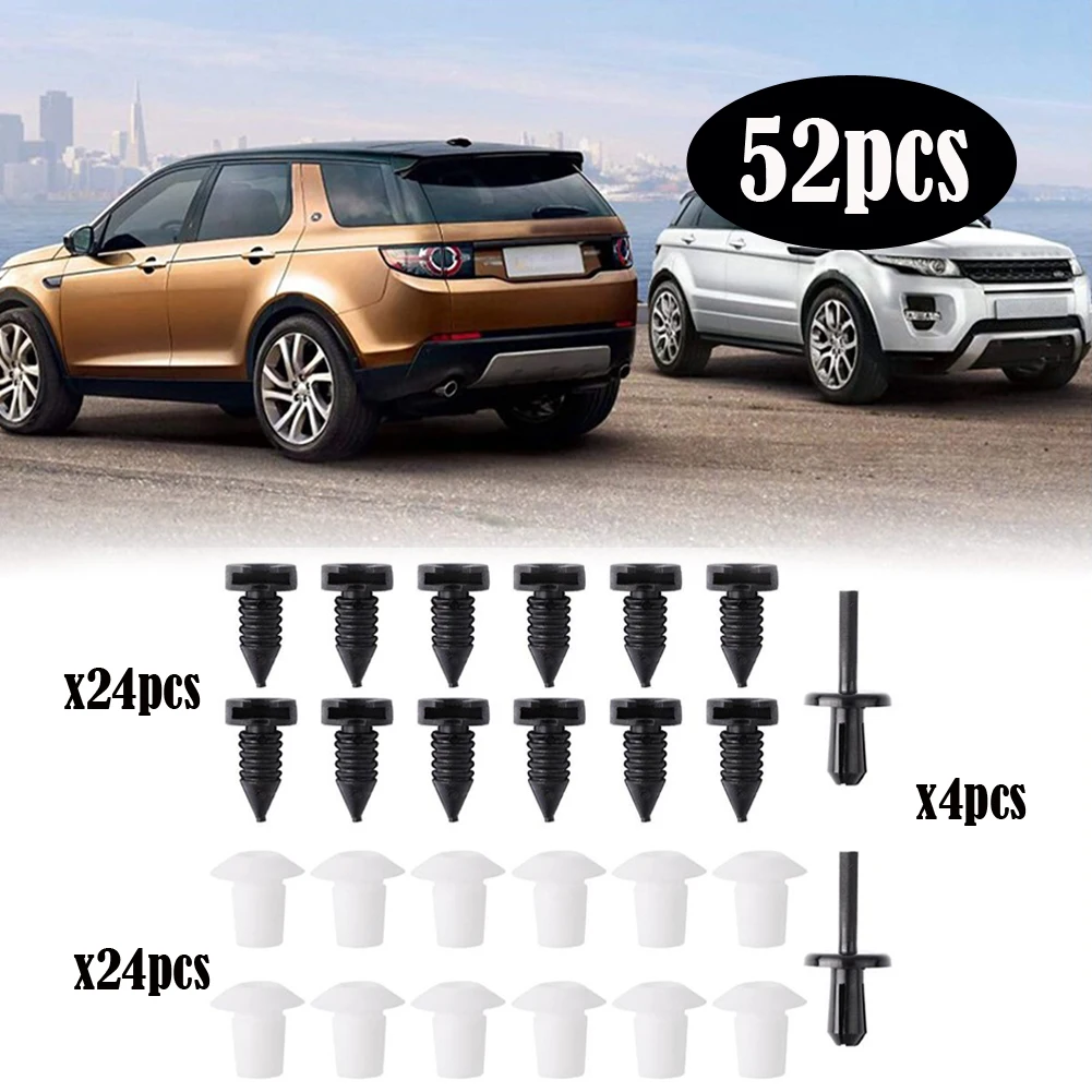 

52pcs Full Interior Door Card Trim Clip Fastener Set For Land Rover Defender Car Interior Door Dash Trim Moulding Panel Retainer