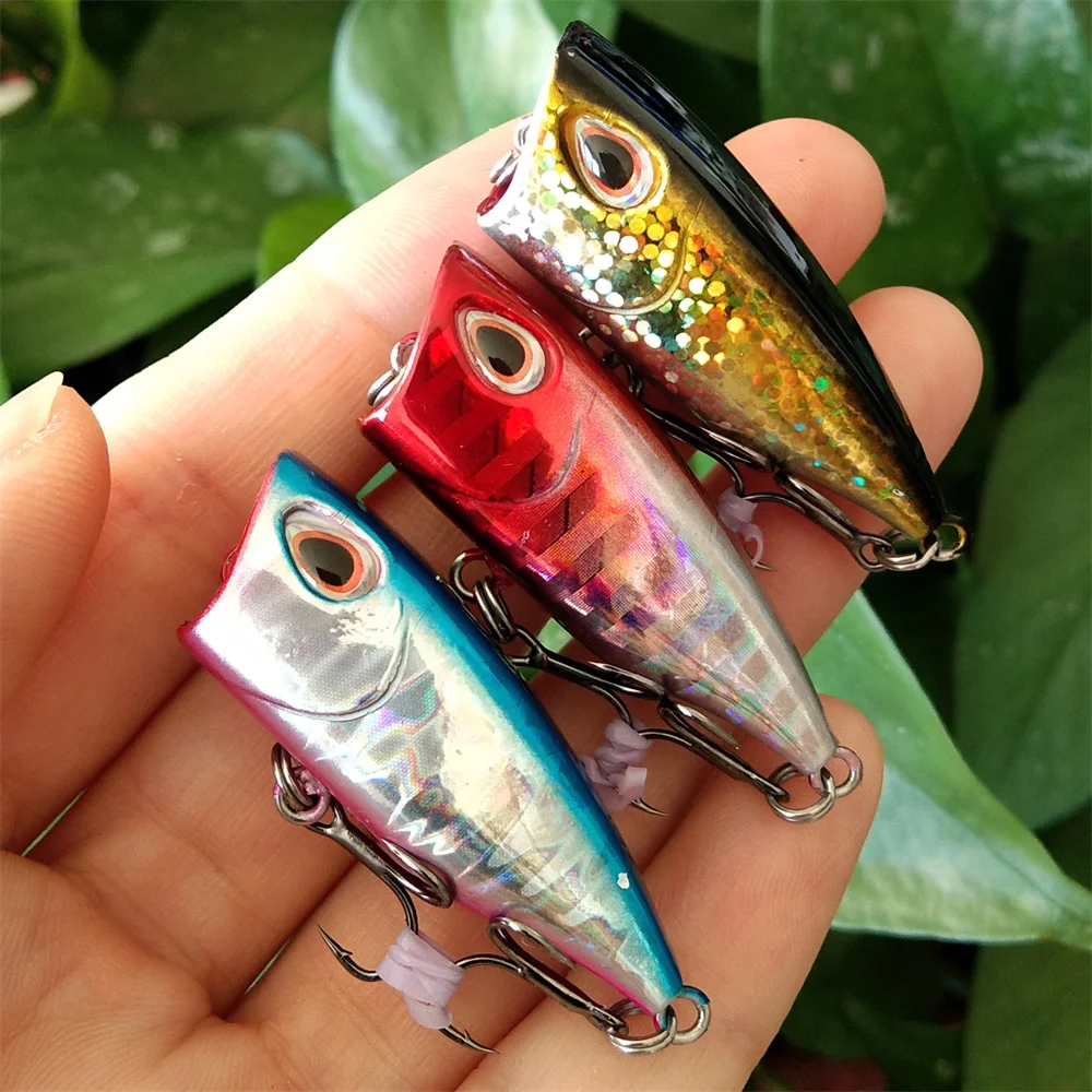 Swolfy 3pcs 4cm 3.5g #14 Hook Mini Popper Fishing Lures Topwater Hard Bait Artificial Wobblers Plastic Pesca Fishing Tackle 
Swolfy 3pcs 4cm 3.5g #14 Hook Mini Popper Fishing Lures Topwater Hard Bait Artificial Wobblers Plastic Pesca Fishing Tackle