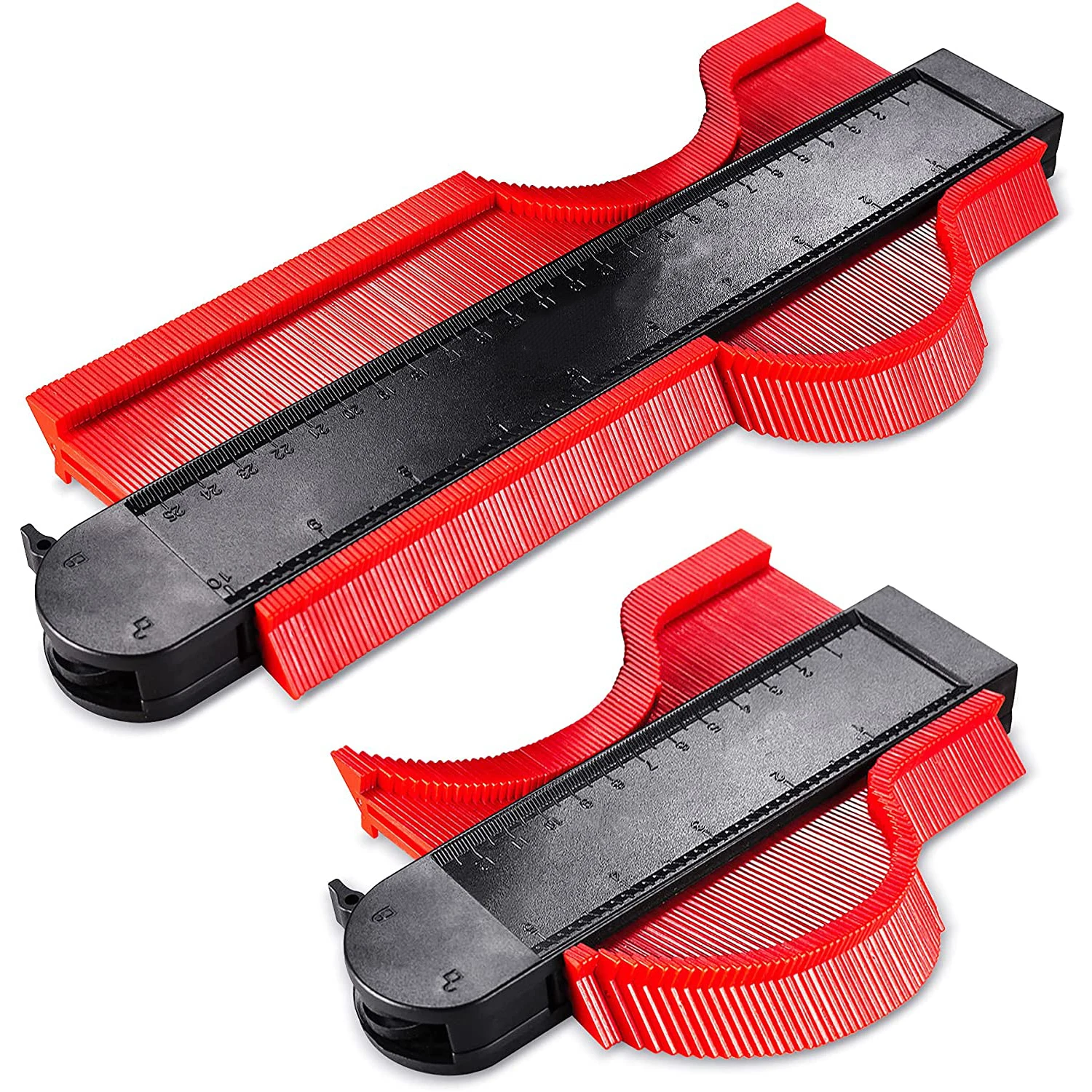Contour Gauge Profile Tool 5/10inch Adjustable Lock Alloy Edge Copy Shaping Wood Measure Ruler Laminate Tiles Wood Marking
Contour Gauge Profile Tool 5/10inch Adjustable Lock Alloy Edge Copy Shaping Wood Measure Ruler Laminate Tiles Wood Marking
