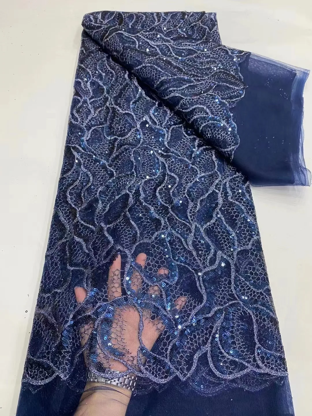 2022 African High Quality Luxury Sequins Lace Nigerian Luxury Beads Tulle Lace Handmade 5 Yards Fabric Tulle Wedding Party Sew
2022 African High Quality Luxury Sequins Lace Nigerian Luxury Beads Tulle Lace Handmade 5 Yards Fabric Tulle Wedding Party Sew