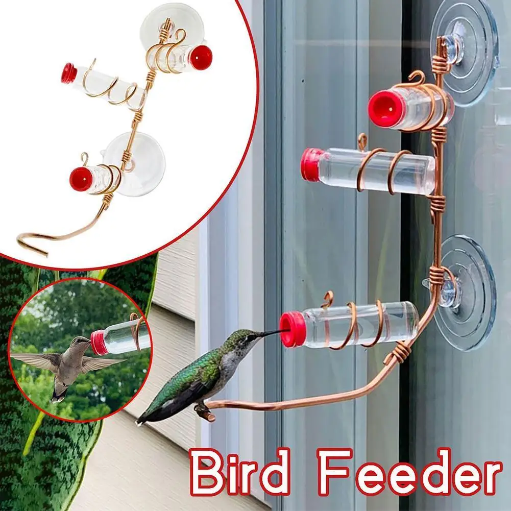Hummingbird Feeders For Outdoors Geometric Window Mount Hummingbird Feeders Copper Feeder Transparent Bottles Home Decoration 
Hummingbird Feeders For Outdoors Geometric Window Mount Hummingbird Feeders Copper Feeder Transparent Bottles Home Decoration