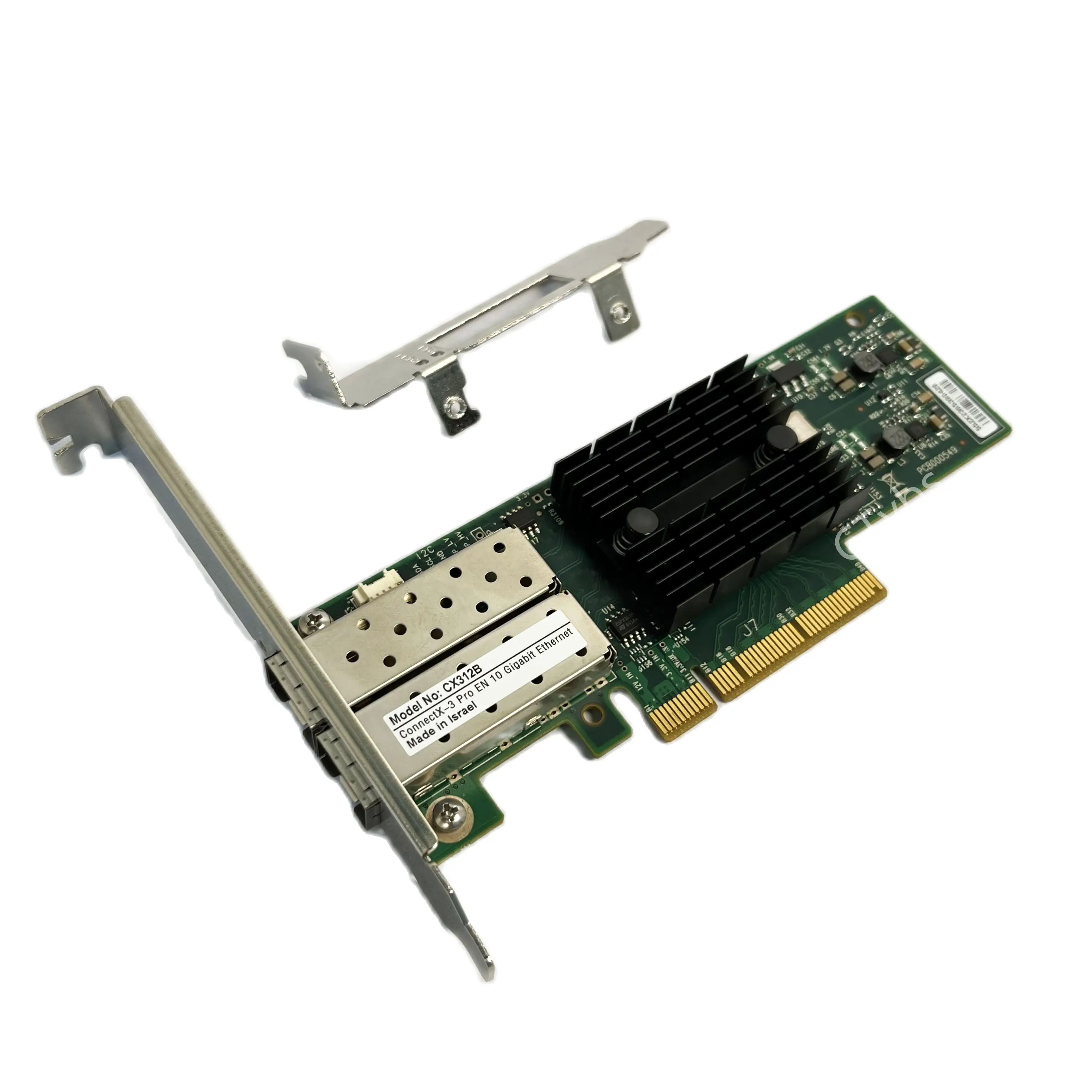 Mellanox ConnectX-3 CX312B 10Gbe CX312B-XCCT Pro SFP+ Dual Port Ethernet Adapter Networking Card 
Mellanox ConnectX-3 CX312B 10Gbe CX312B-XCCT Pro SFP+ Dual Port Ethernet Adapter Networking Card