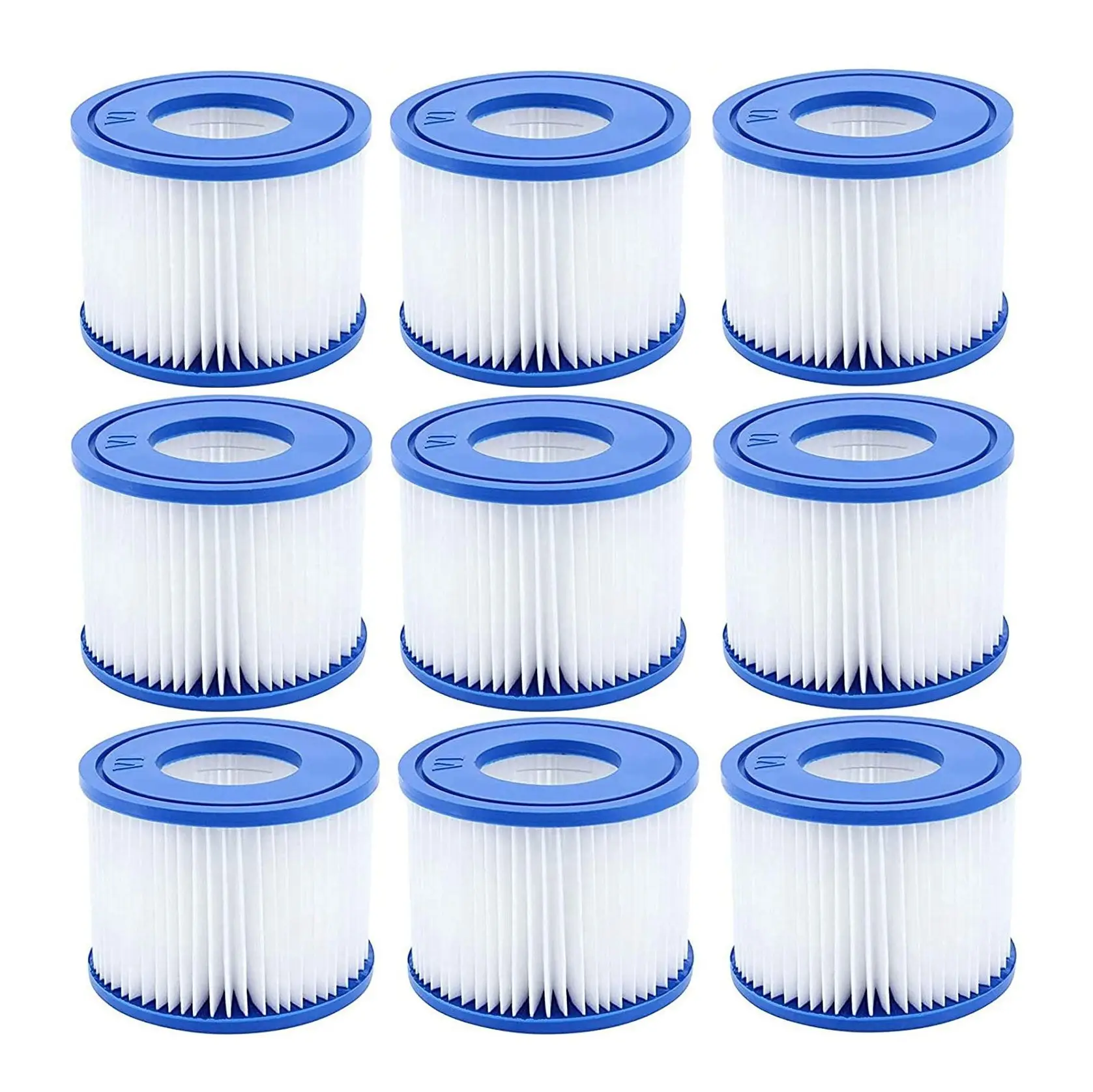 9 Pcs Pool Filter,for Bestway Spa Filter Pump Cartridge Type VI,Hot Tub Filters for Lay-Z-Spa,for Coleman SaluSpa Filter
9 Pcs Pool Filter,for Bestway Spa Filter Pump Cartridge Type VI,Hot Tub Filters for Lay-Z-Spa,for Coleman SaluSpa Filter