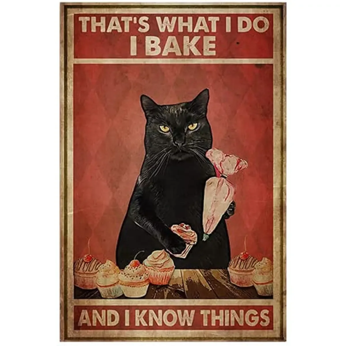 Vintage Cat Coffee Metal Sign Vintage Kitchen Sign Wall Decor Funny Bar Wall Decor Art Poster Gift Because Murder Is Wrong
Vintage Cat Coffee Metal Sign Vintage Kitchen Sign Wall Decor Funny Bar Wall Decor Art Poster Gift Because Murder Is Wrong