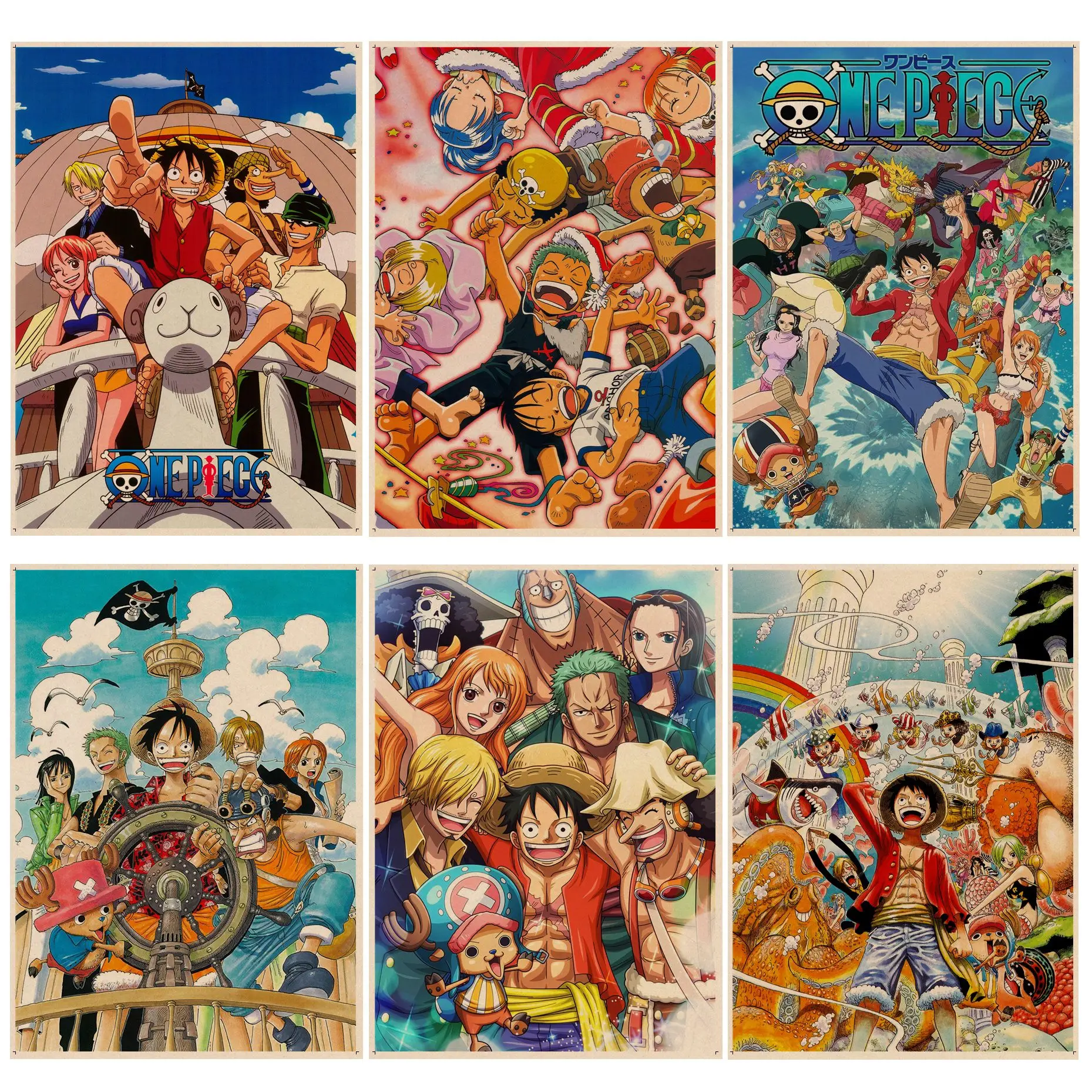 Bandai ONE PIECE Classic Anime Poster Kraft Paper Sticker Home Bar Cafe Posters Wall Stickers
Bandai ONE PIECE Classic Anime Poster Kraft Paper Sticker Home Bar Cafe Posters Wall Stickers