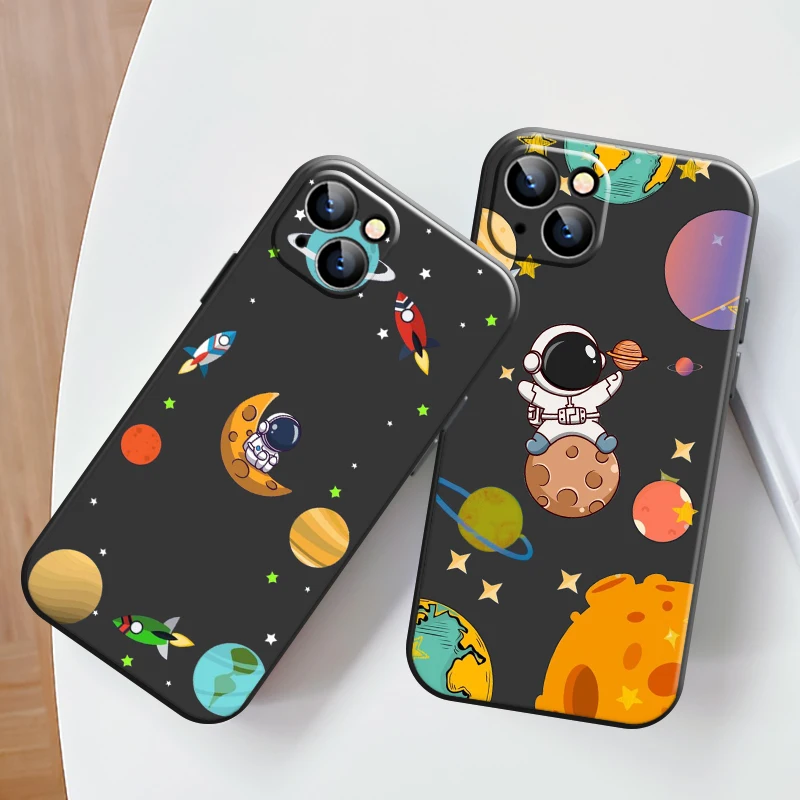 Cute Astronaut Phone Case For Apple iPhone 13 12 11 Pro 12 13 Mini X XR XS Max SE 6 6s 7 8 Plus Funda Silicone Cover 
Cute Astronaut Phone Case For Apple iPhone 13 12 11 Pro 12 13 Mini X XR XS Max SE 6 6s 7 8 Plus Funda Silicone Cover