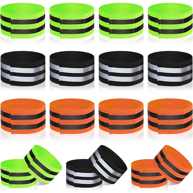 

Warning Reflective Bands Elastic Armband Wristband Reflector Tape Ankle Leg Safety Straps for Night Cycling Running Fishing