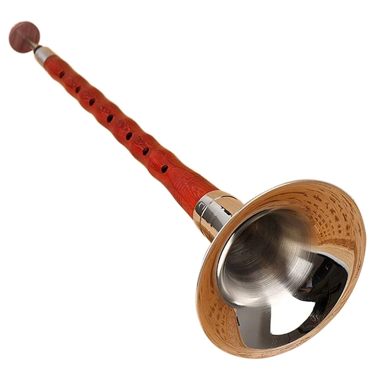 Chinese Folk Wind Musical Instrument Suona,Quality Rosewood Rod Professional Hand-Made Instrument Suona Key Of G
Chinese Folk Wind Musical Instrument Suona,Quality Rosewood Rod Professional Hand-Made Instrument Suona Key Of G