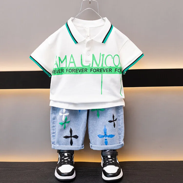 Boys And Girls Cotton Summer Suit New Kids Short-Sleeved POLO Shirt + Shorts 2pcs Boys Sets Children's Holiday Clothes 2-10Years
Boys And Girls Cotton Summer Suit New Kids Short-Sleeved POLO Shirt + Shorts 2pcs Boys Sets Children's Holiday Clothes 2-10Years
