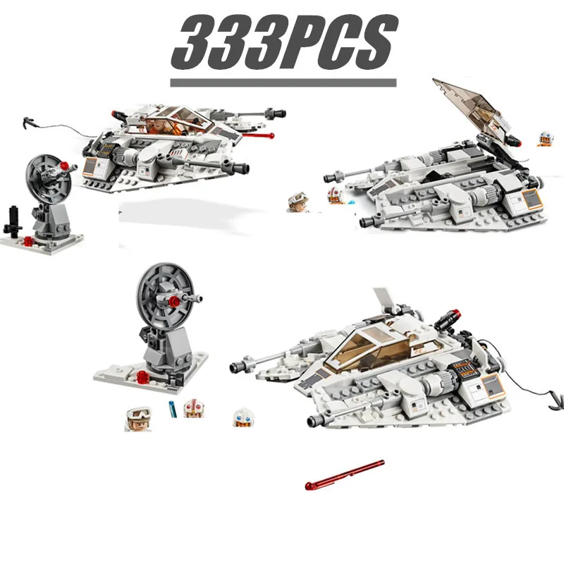 

Stars Space Ship Wars Snowspeeders Snowfielded Aircraft AT-RT Boys FIT 75259 75261 Building Blocks Bricks Kid Gift Toys Set