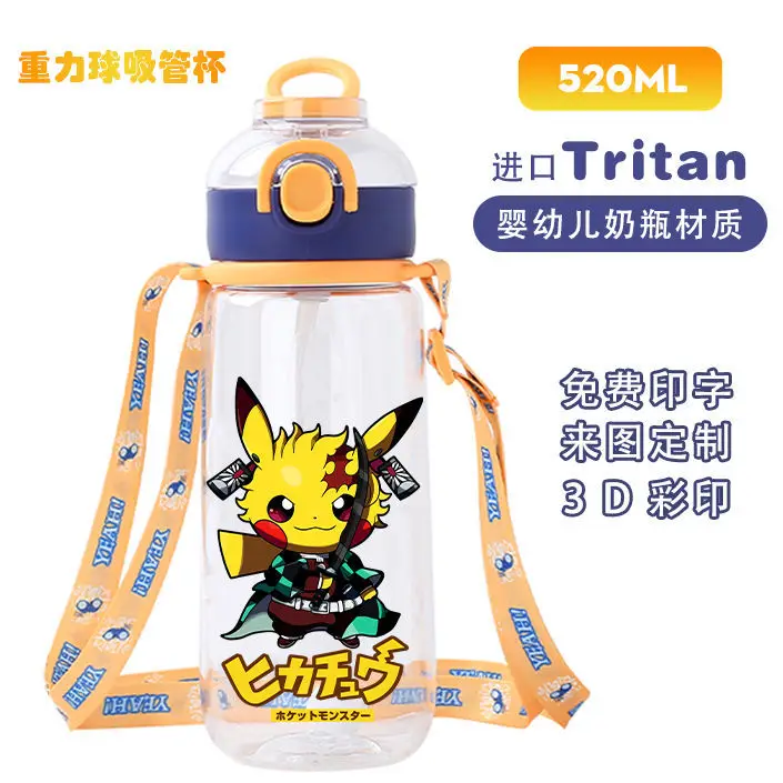 Pokemon Pikachu Anime Peripheral Kawaii Cute Cartoon Children Straw Water Cup Creative Strap Plastic Water Bottle Gift Wholesale
Pokemon Pikachu Anime Peripheral Kawaii Cute Cartoon Children Straw Water Cup Creative Strap Plastic Water Bottle Gift Wholesale