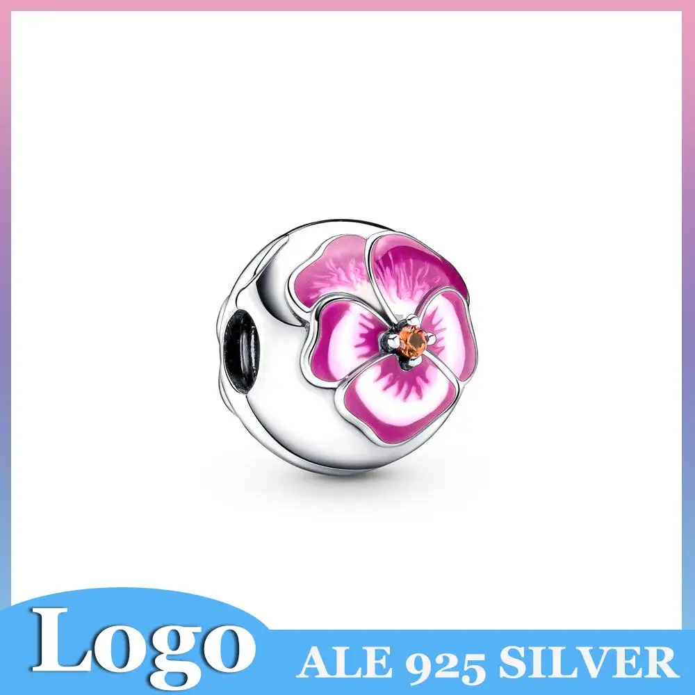 100% 925 Sterling Silver Pandora Spring Stories Collection Pink Pansy flower Clip charm DIY Gift For Women DIY Jewelry
100% 925 Sterling Silver Pandora Spring Stories Collection Pink Pansy flower Clip charm DIY Gift For Women DIY Jewelry