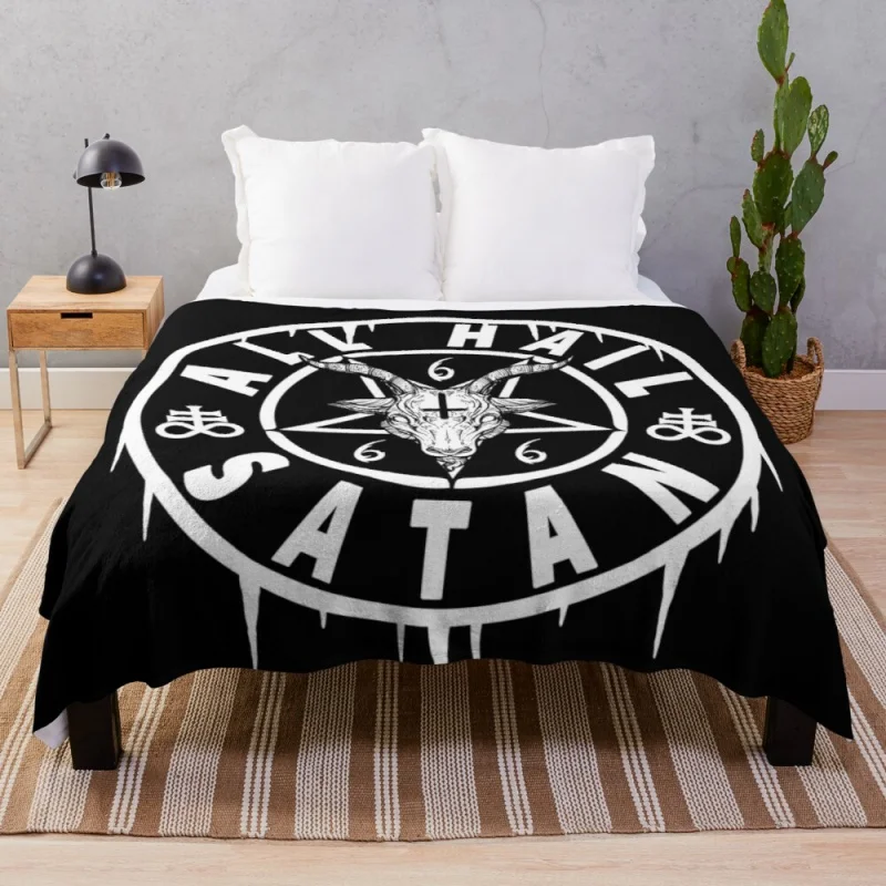 ALL HAIL SATAN - BAPHOMET SATANIC AND OCCULT Throw Blanket Summer Cottons Decorative Throw Blanket
ALL HAIL SATAN - BAPHOMET SATANIC AND OCCULT Throw Blanket Summer Cottons Decorative Throw Blanket