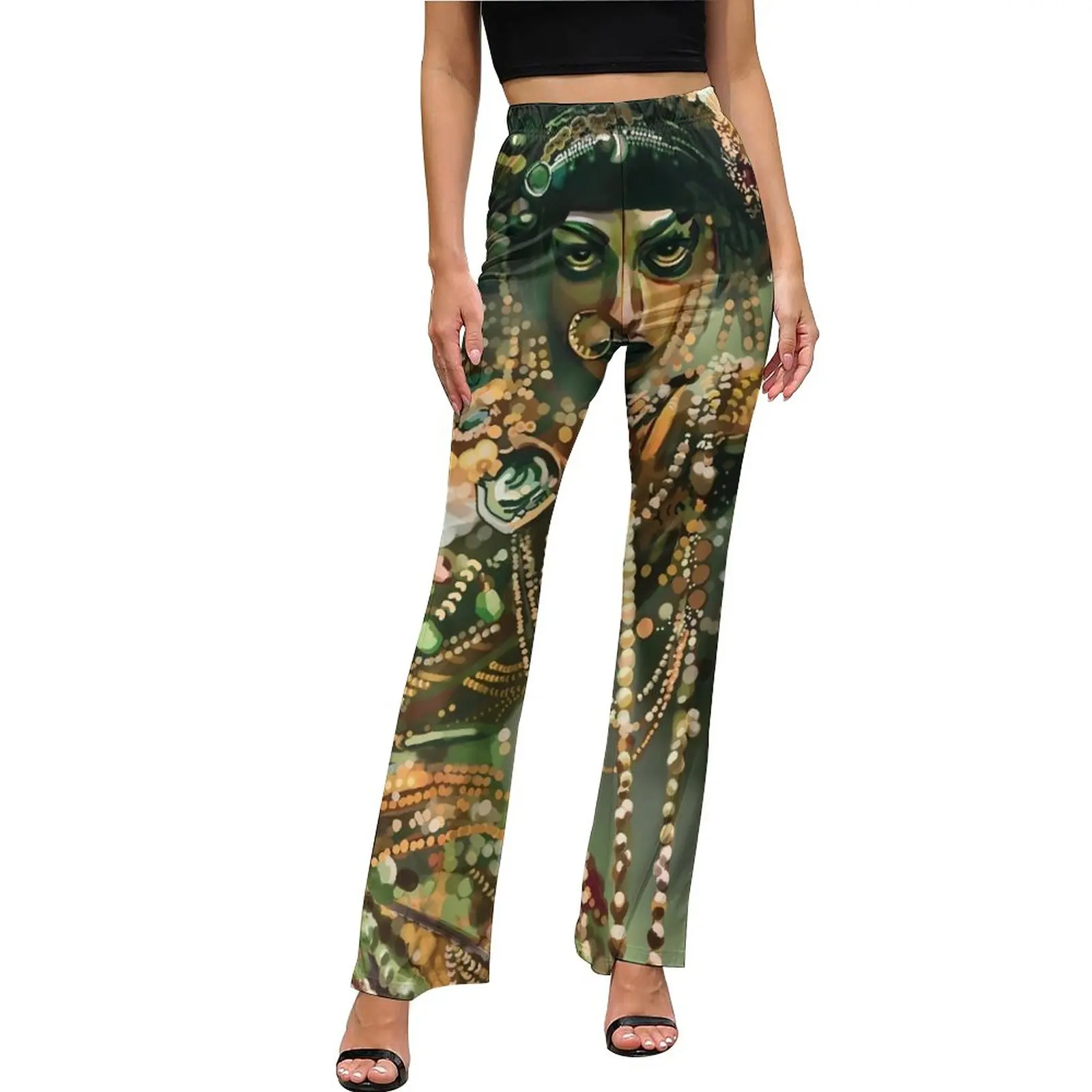 Jibaro Oil Paint Pants Love Death Robots Kawaii Flared Trousers Spring Female Custom Streetwear Slim Pants 
Jibaro Oil Paint Pants Love Death Robots Kawaii Flared Trousers Spring Female Custom Streetwear Slim Pants