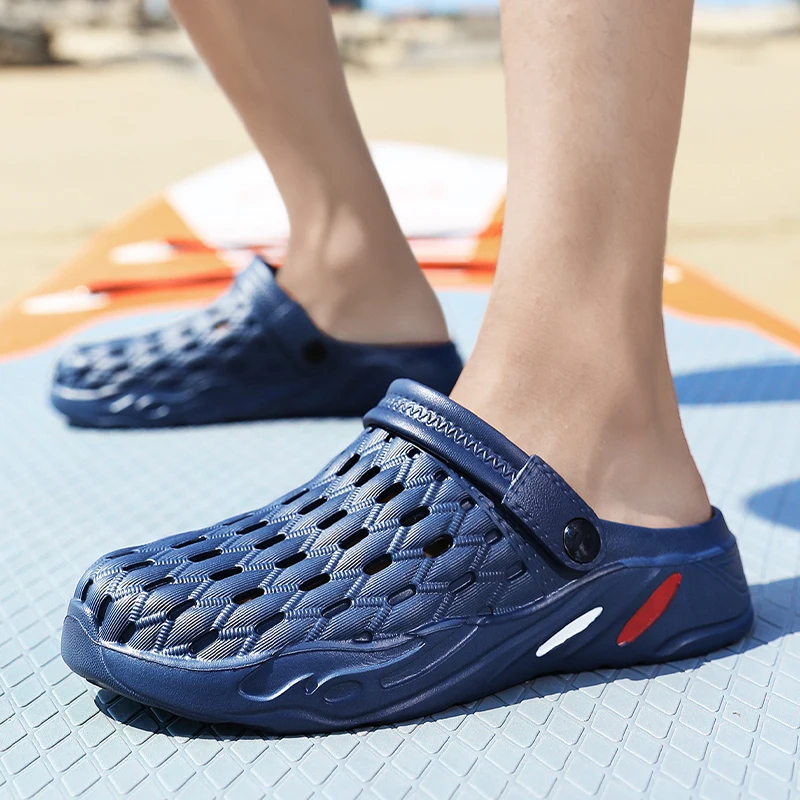 2022 Summer Men Slippers Comfortable Clogs Outdoor Garden Hole Shoes Male Pool Sandals Bathroom Flip Flops Mules Beach Slippers
2022 Summer Men Slippers Comfortable Clogs Outdoor Garden Hole Shoes Male Pool Sandals Bathroom Flip Flops Mules Beach Slippers