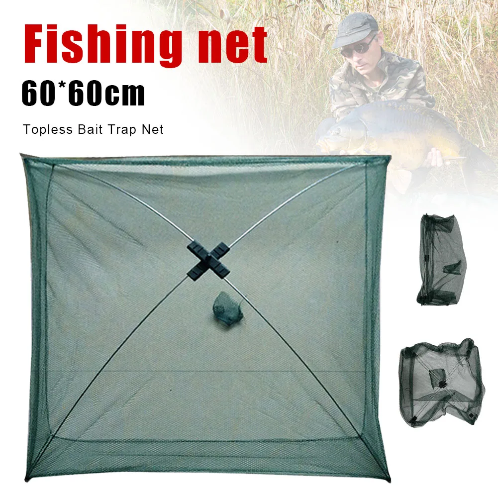 60x60cm Portable Fishing Net Folding Bait Trap Net Shrimp Minnow Crawfish Dip Net Crab Cast Net Trap Fishing Tackle Accessories
60x60cm Portable Fishing Net Folding Bait Trap Net Shrimp Minnow Crawfish Dip Net Crab Cast Net Trap Fishing Tackle Accessories