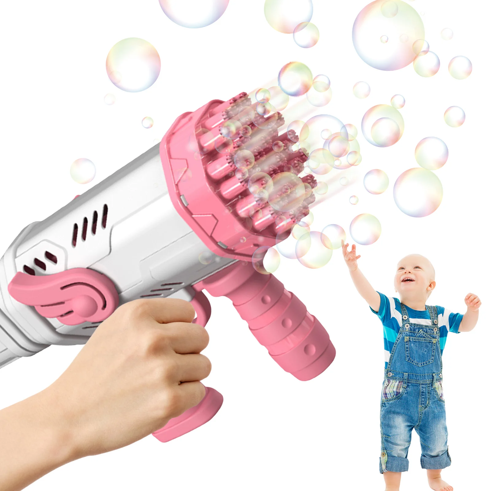 Kids Bubble Machine 32-Hole Bubble Machine Durable Automatic Bubble Blower Party Favors Kids Summer Toys Outdoor Play Toys Games
Kids Bubble Machine 32-Hole Bubble Machine Durable Automatic Bubble Blower Party Favors Kids Summer Toys Outdoor Play Toys Games